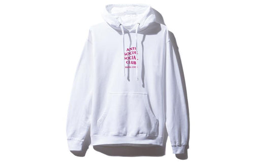 ANTI SOCIAL SOCIAL CLUB Chong Qin Black Back Alphabet Printing Unisex White ASSW440