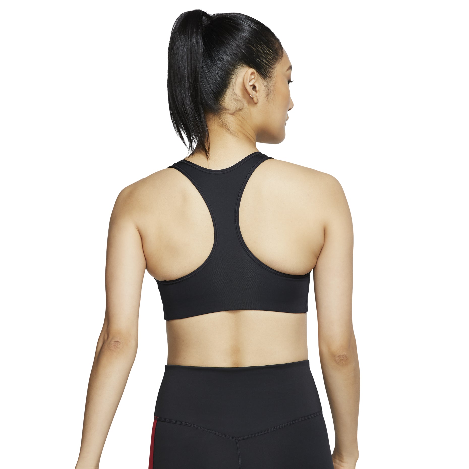 (WMNS) Nike Swoosh Medium-Support 1-Piece Pad Sports Bra 'Black' BV3637-010