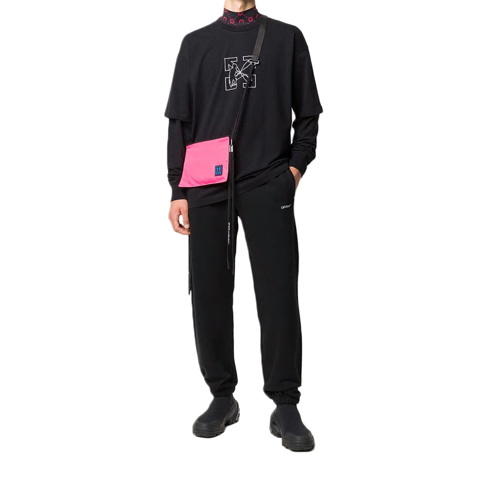 Off-White logo Cargo Long Sleeves Black OMAB022E20JER0011001