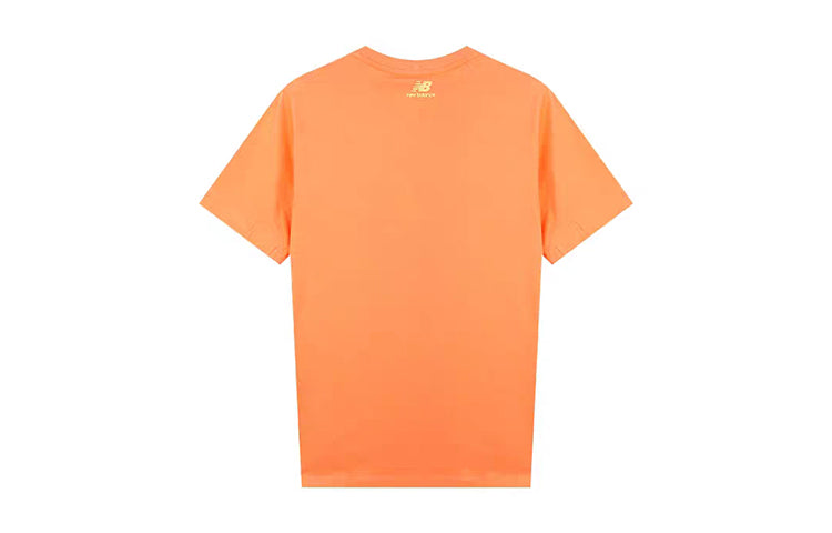 (WMNS) New Balance Breathable Round Neck Short Sleeve Orange Yellow NEA2E032-LOR