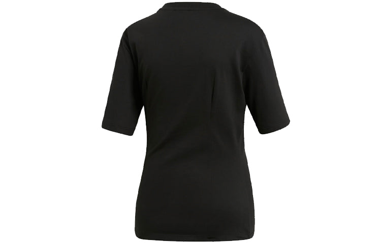 (WMNS) adidas originals Round Neck Short Sleeve Black EC0932
