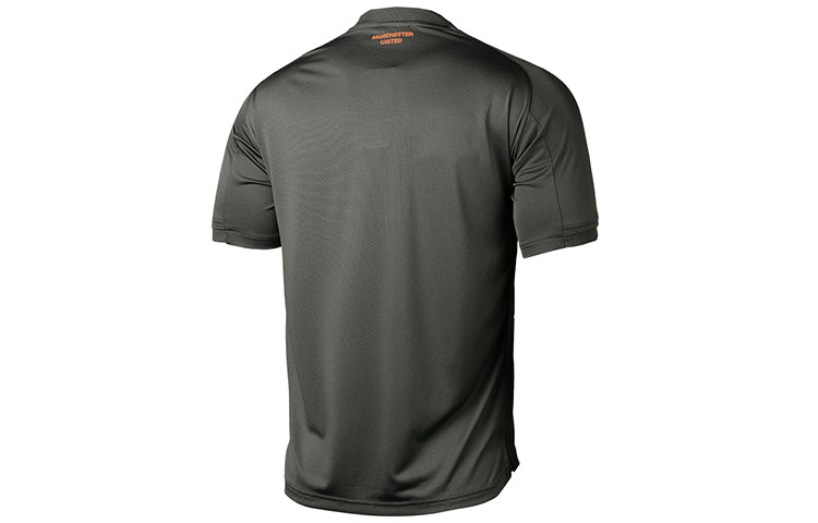 adidas Mufc Tr Jsy Manchester United Training Sports Soccer/Football Short Sleeve Army Green FR3655