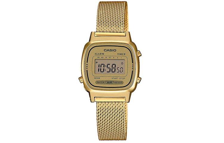 CASIO Waterproof Quartz Unisex Gold Digital LA670WEMY-9