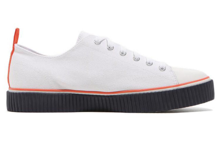 FILA Layer Low Top Stylish Casual Skate Shoes Unisex White Red Korean Version 'White Red' 1XM01938E_826