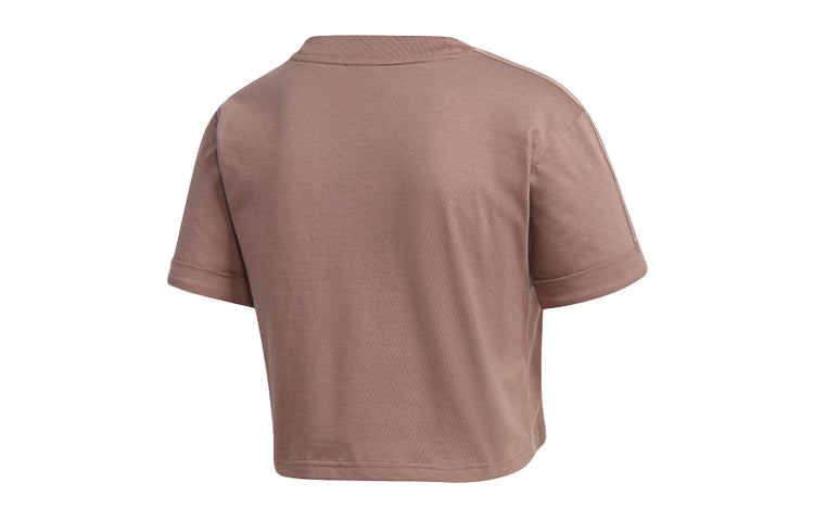 (WMNS) adidas originals Sports Short Sleeve Brown GM6695