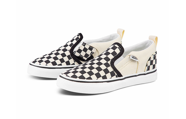 (TD) Vans Slip-on Checkers 'Black Natural' VN000XE9IPD