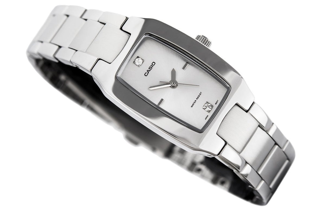 CASIO Metal HandsQuartz WhiteDial Plate Waterproof Silver Analog LTP-1165A-7C2