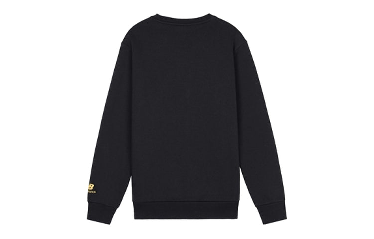 New Balance Logo Crew-neck Versatile Jumper Black AMT03341-BK