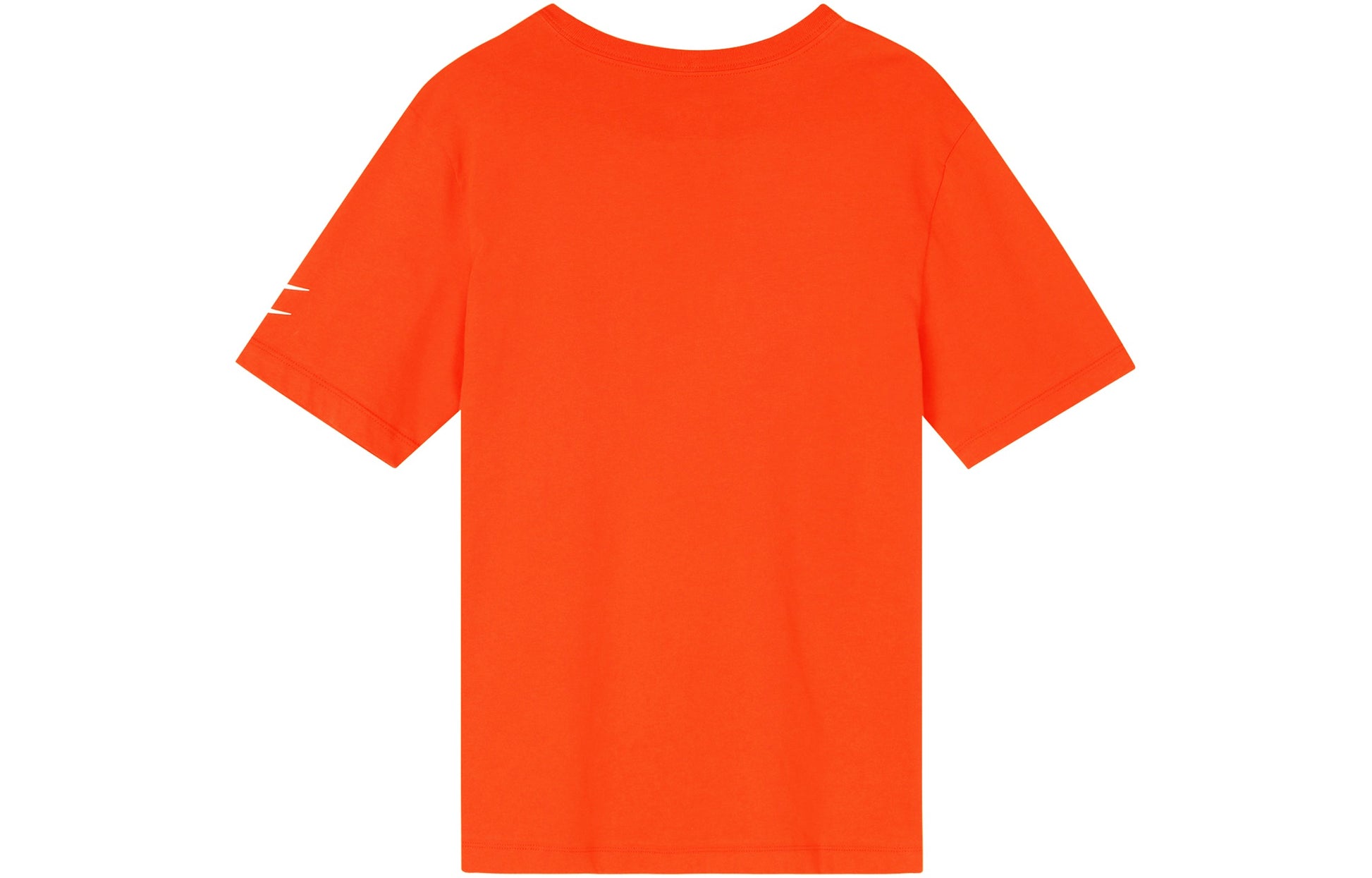 Men's Nike Swoosh Large Logo Printing Knit Round Neck Short Sleeve Orange Red T-Shirt DB5858-891
