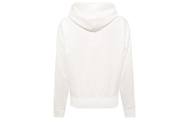 (WMNS) KENZO SS21 Embroidery Logo Hoodie White FB52SW8714XA-01