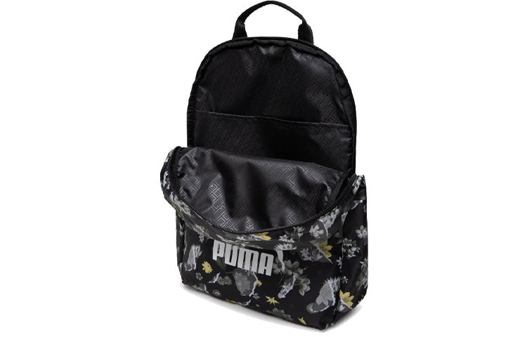 (WMNS) PUMA Core Seasonal Daypack Backpack 'Black White Purple Yellow' 077381-01