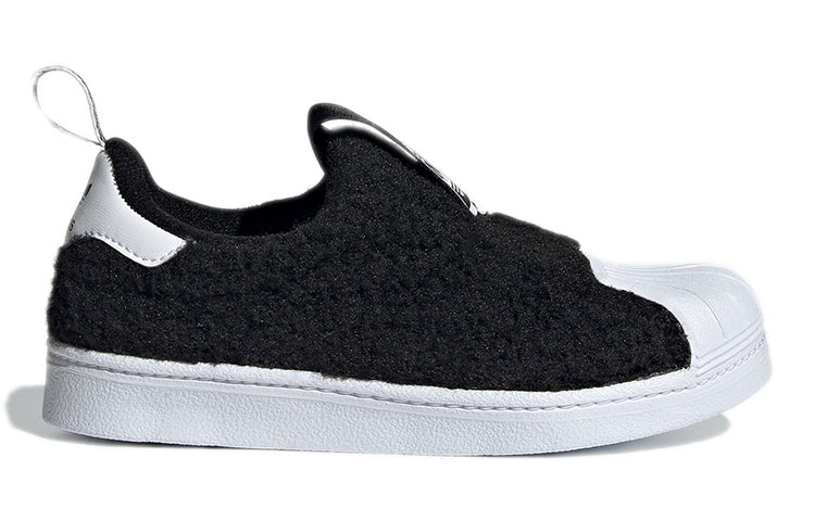 (GS) adidas Superstar 360 J 'Black Teddy Bear Fur' Q46315