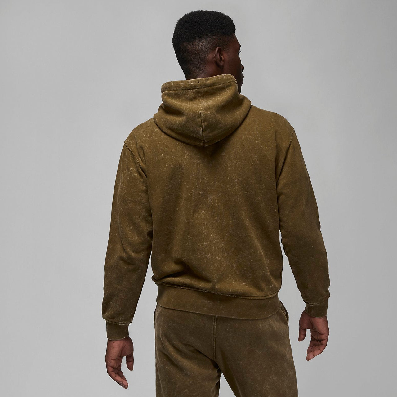 Air Jordan Flight Fleece Washed Pullover Hoodie 'Light Olive' DR3087-385