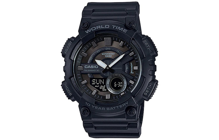 CASIO G-Shock Analog-Digital 'Black White' AEQ-110W-1B&BA-110RG-7A