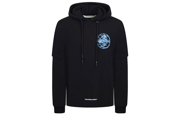 Men's Off-White Printing Cotton Black OMAB033R201850031088