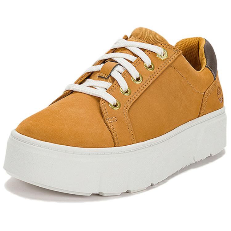 (WMNS) Timberland Laurel Court Low Lace Up Sneaker 'Wheat Canvas' A64GZW