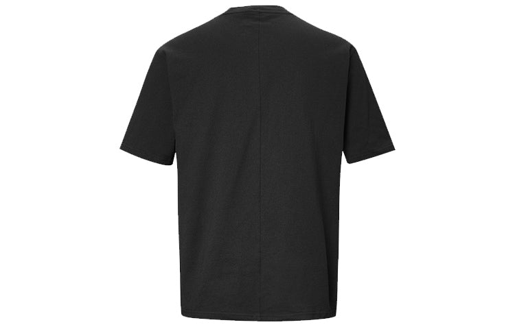 Men's Converse Smiling Face Alphabet Pattern Short Sleeve Black 10018841-001