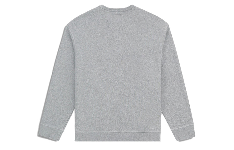 Men's Levis Logo Embroidered Round Neck Pure Cotton Pullover Gray 34589-0000