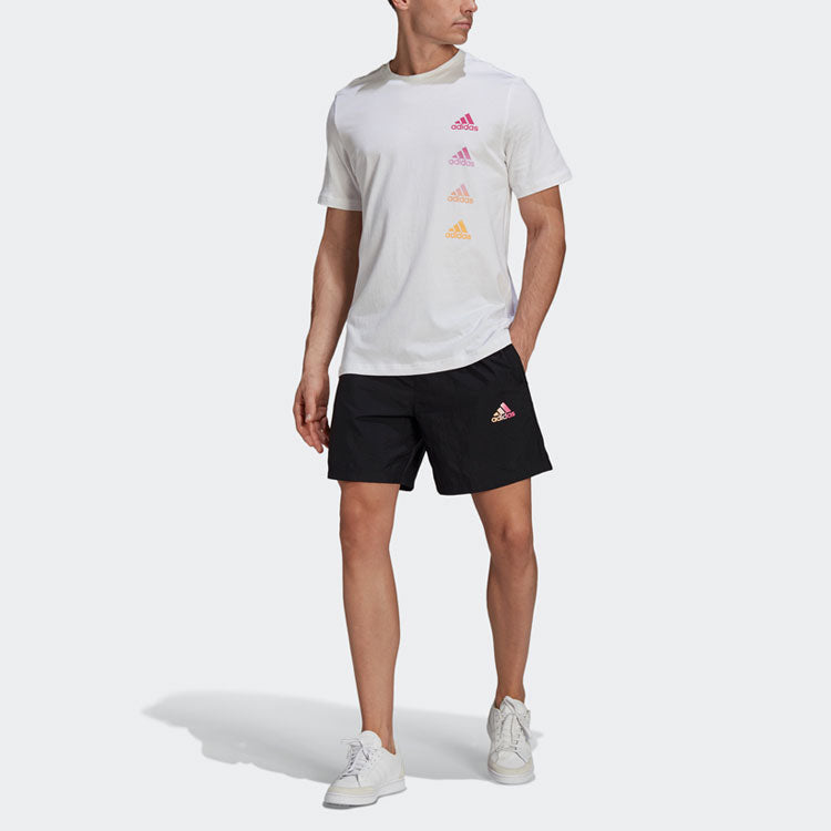 adidas M Favs Q2 Sho Drawstring Loose Sports Shorts Black GK9592