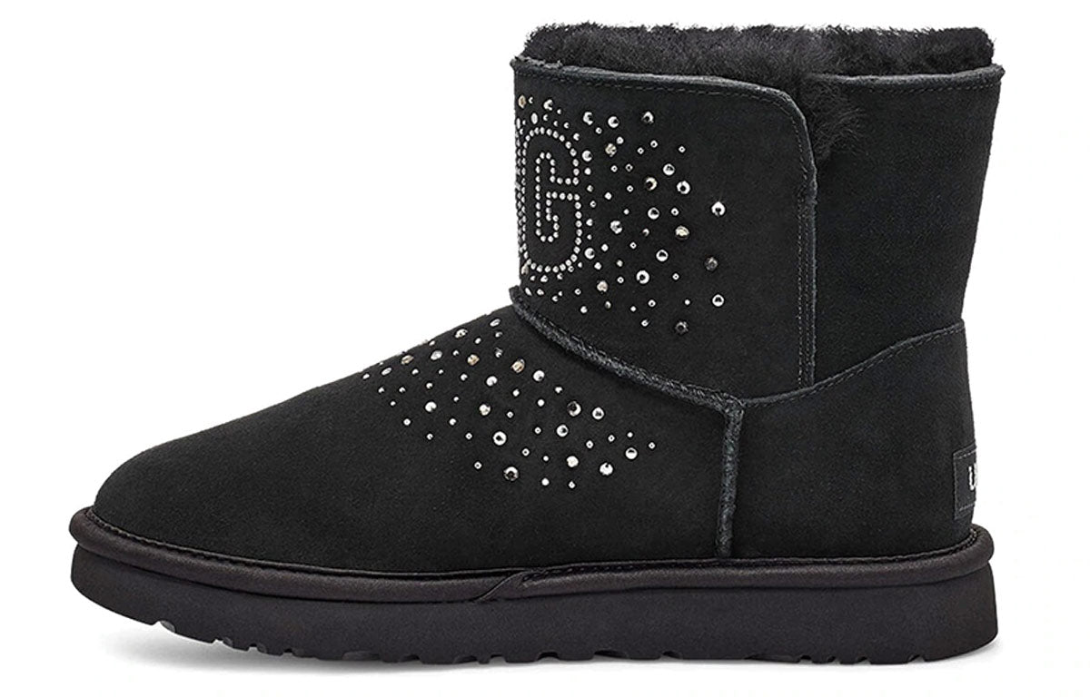 (WMNS) UGG Classic Bling Mini 'Black' 1112494-BLK