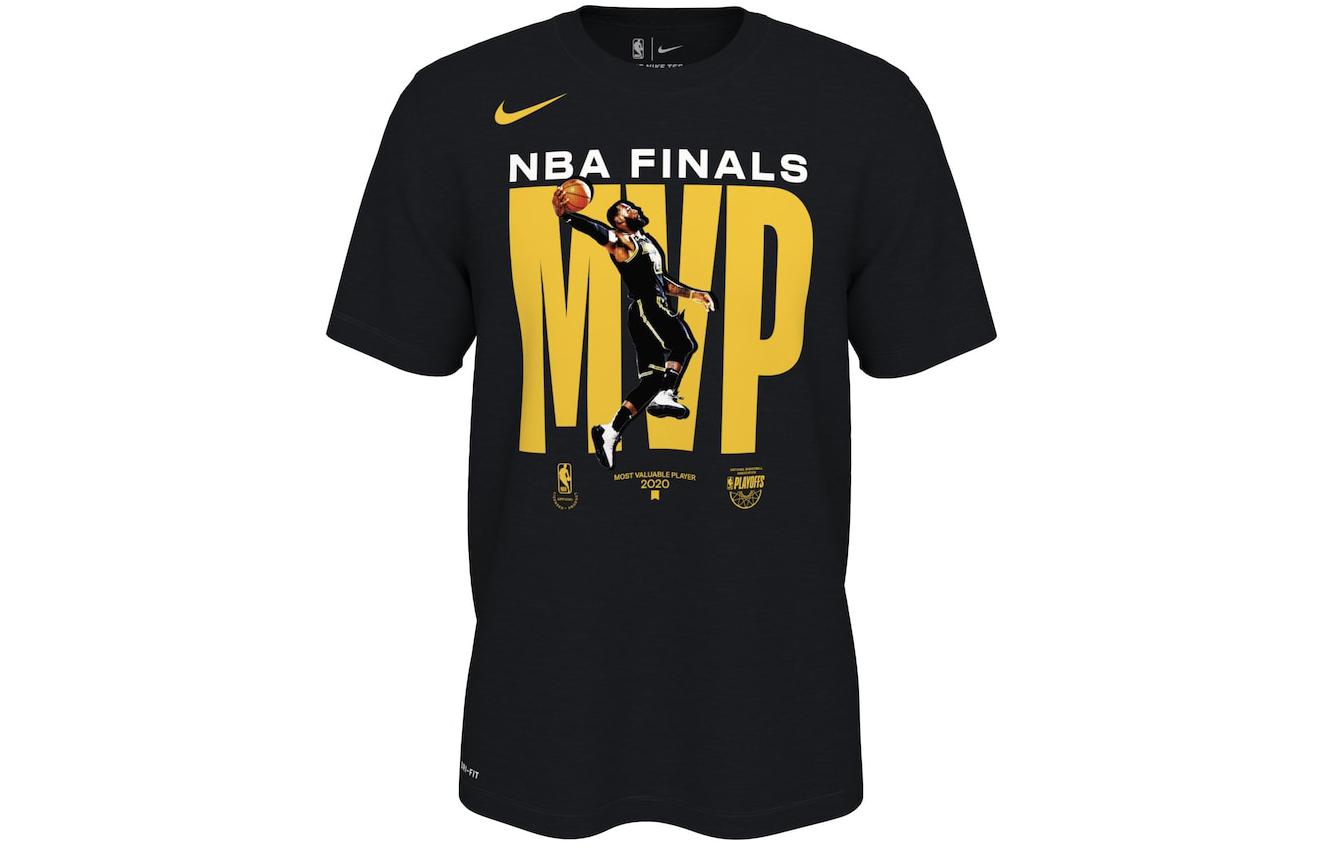 Nike NBA Toronto Raptors 2019 Champion Alphabet Printing Round Neck Short Sleeve Black BV1919-00A