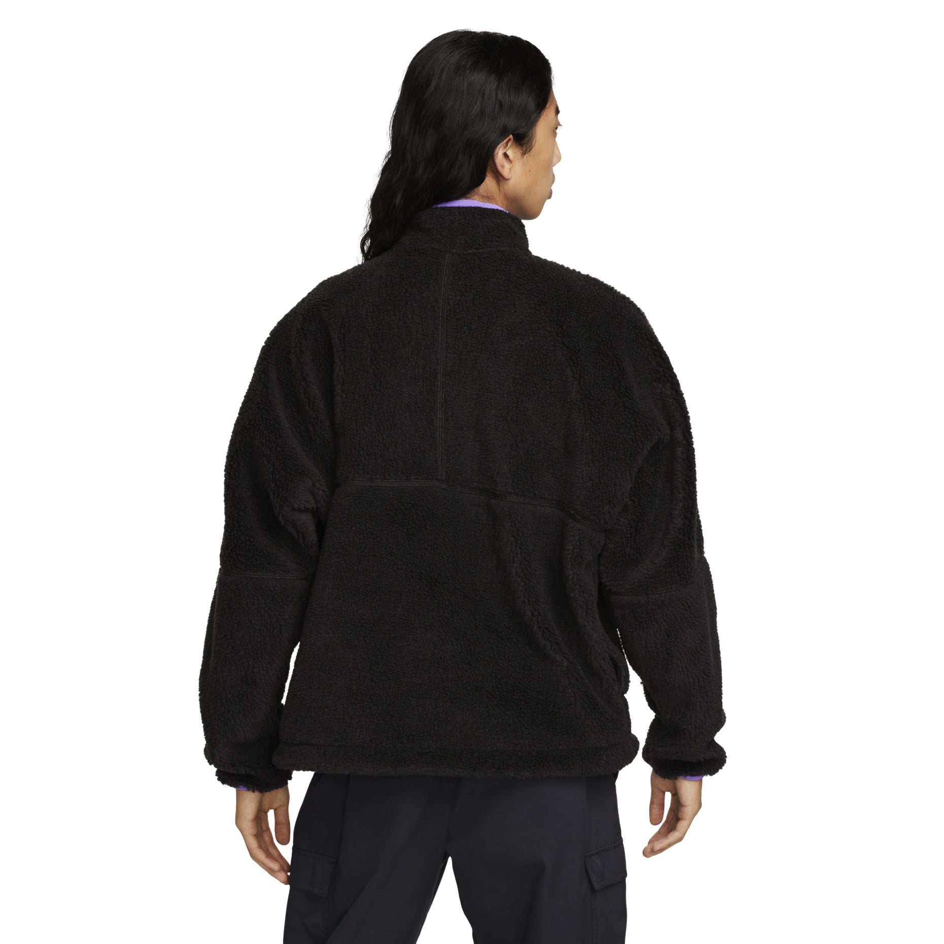 Nike Club Winter half-zip fleece jacket 'Black purple' DQ4881-010