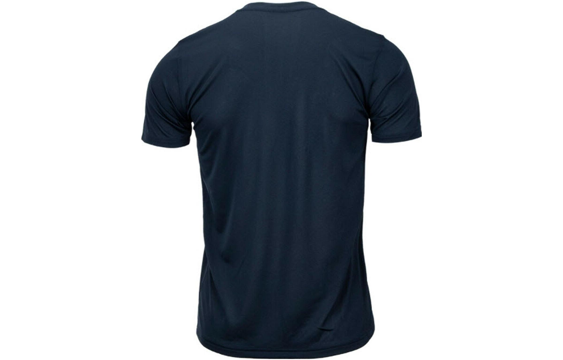 NIKE Solid Round Neck T-Shirt 'Dark Navy Blue' 718834-451