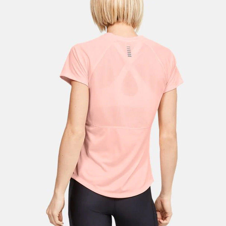 (WMNS) Under Armour Running Sports Short Sleeve Pink 1326462-845