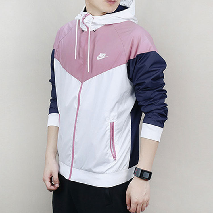 Nike Windrunner Mens Windbreaker Hoodie 'Pink White' 727325-103