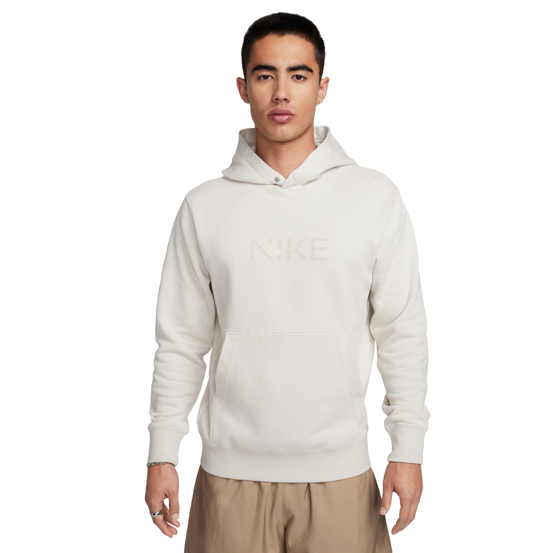 Nike Sportswear French Terry Pullover Hoodie 'Light Bone' FZ4765-104
