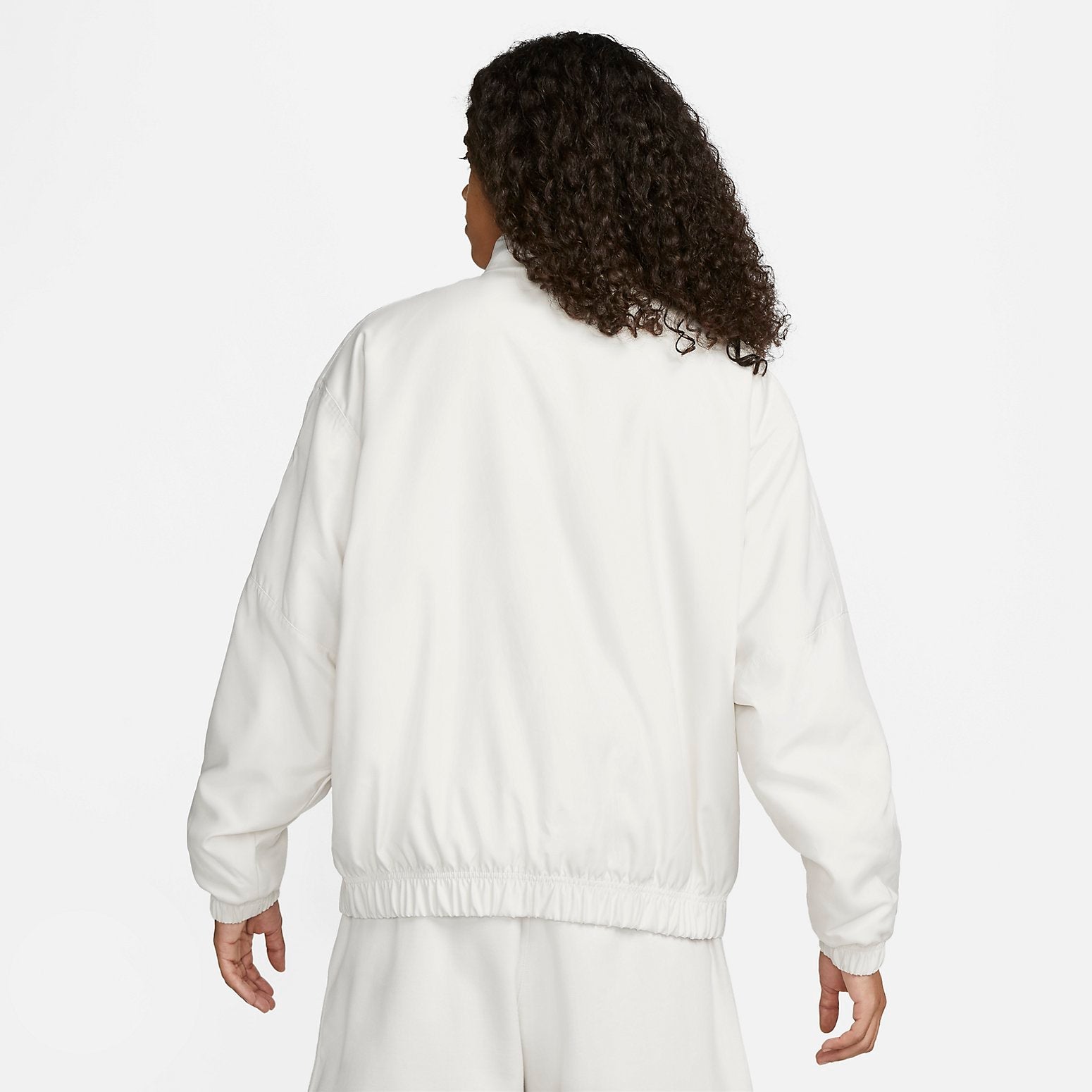 Nike Swoosh Satin Bomber Jacket 'Phantom White' DN1266-030