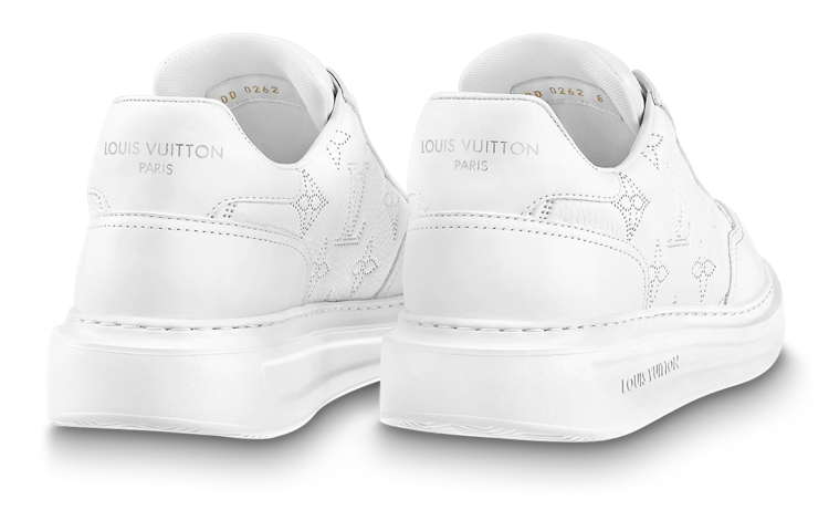 LOUIS VUITTON Beverly Hills Sneakers 'White with Outline Monogram' 1AAQS6