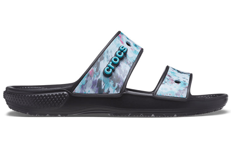 Crocs Classic Casual Unisex Blue Black Slippers 207283-988
