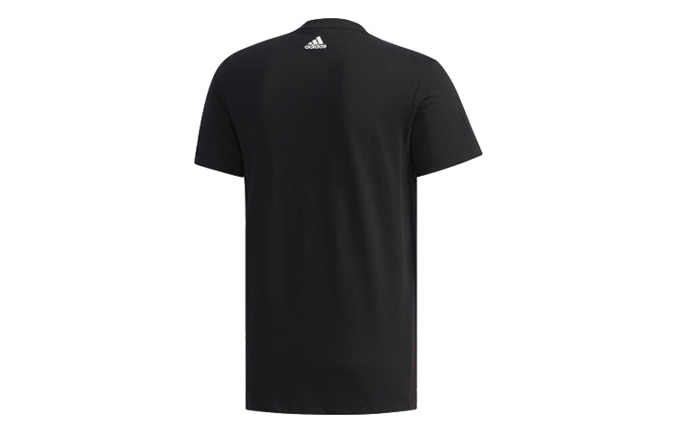 adidas Gfx T Cartoon Pattern Printing Round Neck Short Sleeve Black FJ6864