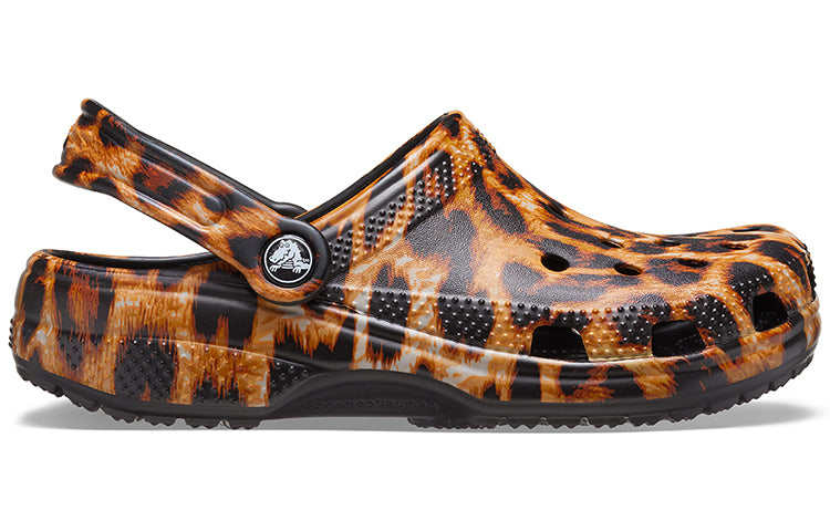 (WMNS) Crocs Classic clog animal Printing Beach Casual Sandals Leopard print 206676-90L