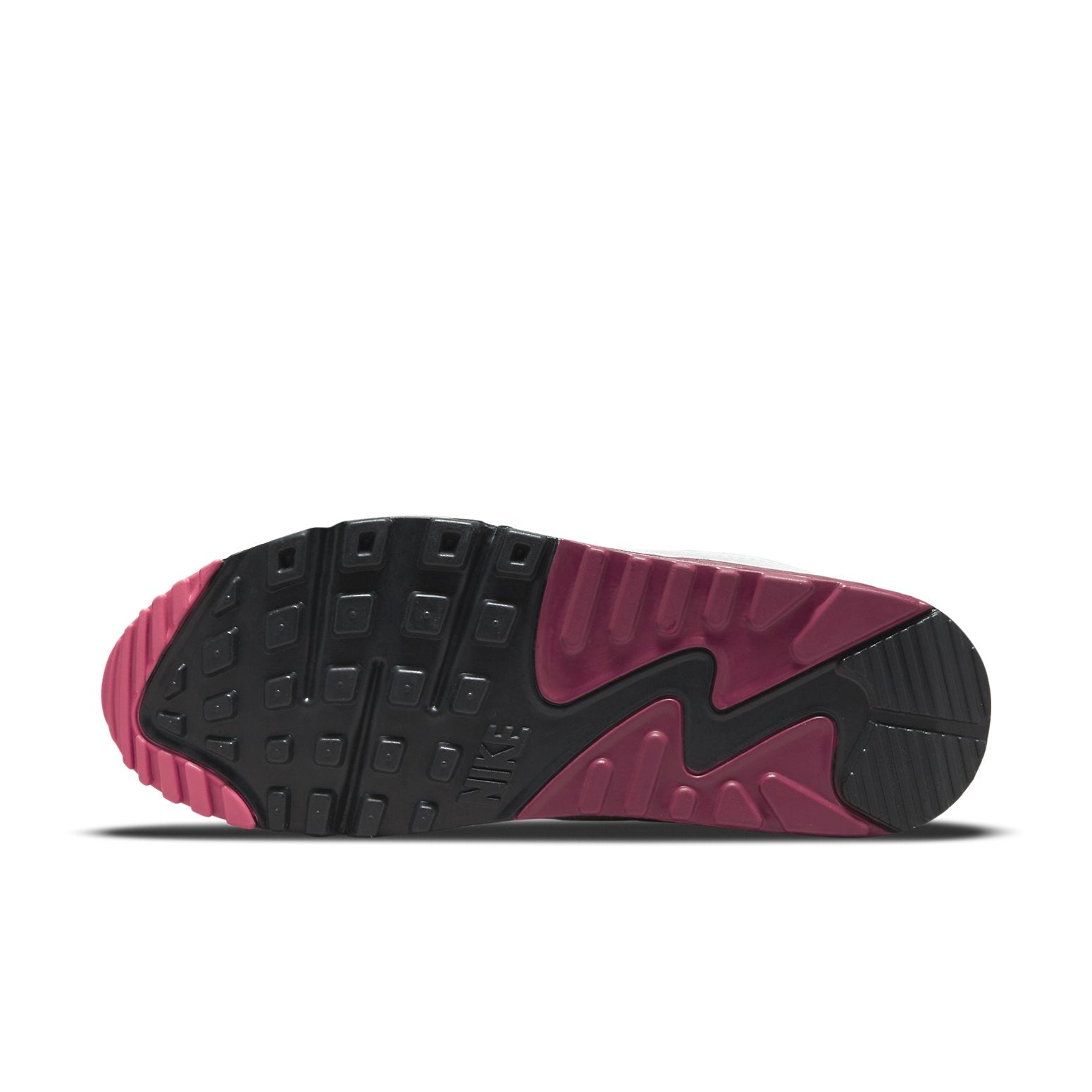 (WMNS) Nike Air Max 90 'White Dark Beetroot' DH1316-100