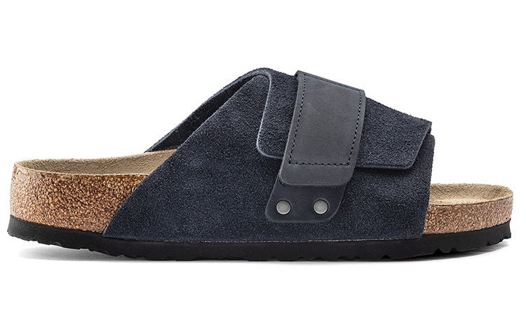(WMNS) Birkenstock Kyoto Series Cowhide Suede Cozy Soft Sole Fashion Blue Version Sandals 1019291