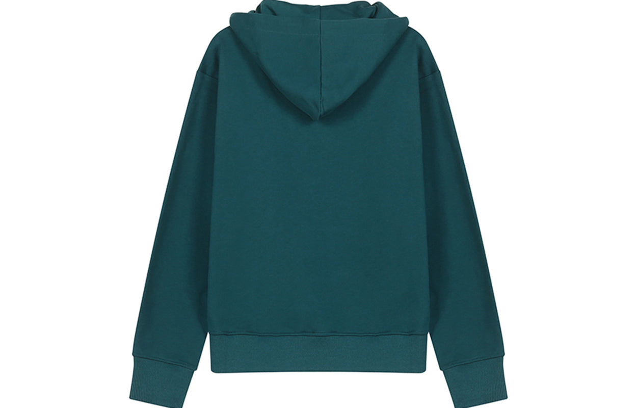 Men's KENZO Tiger Head Embroidered Cotton hooded Long Sleeves Sports Green FA65SW3104XJ-73