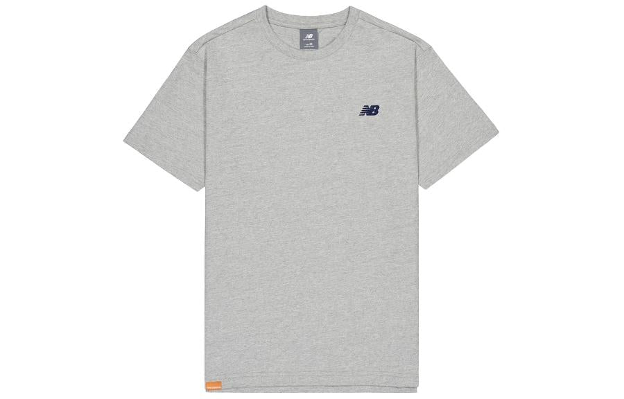 New Balance Athletics Back Print T-shirt Asia Sizing 'Grey' AMT42323-GHM