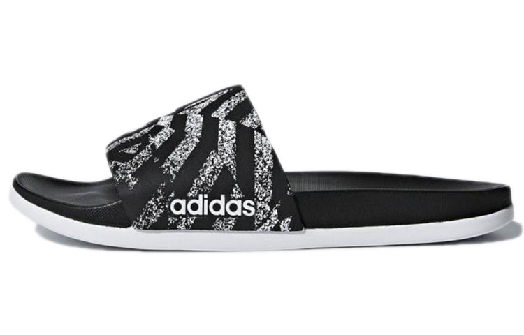 (WMNS) adidas Adilette CloudFoam Plus Graphic Slides 'Core Black' CG2820