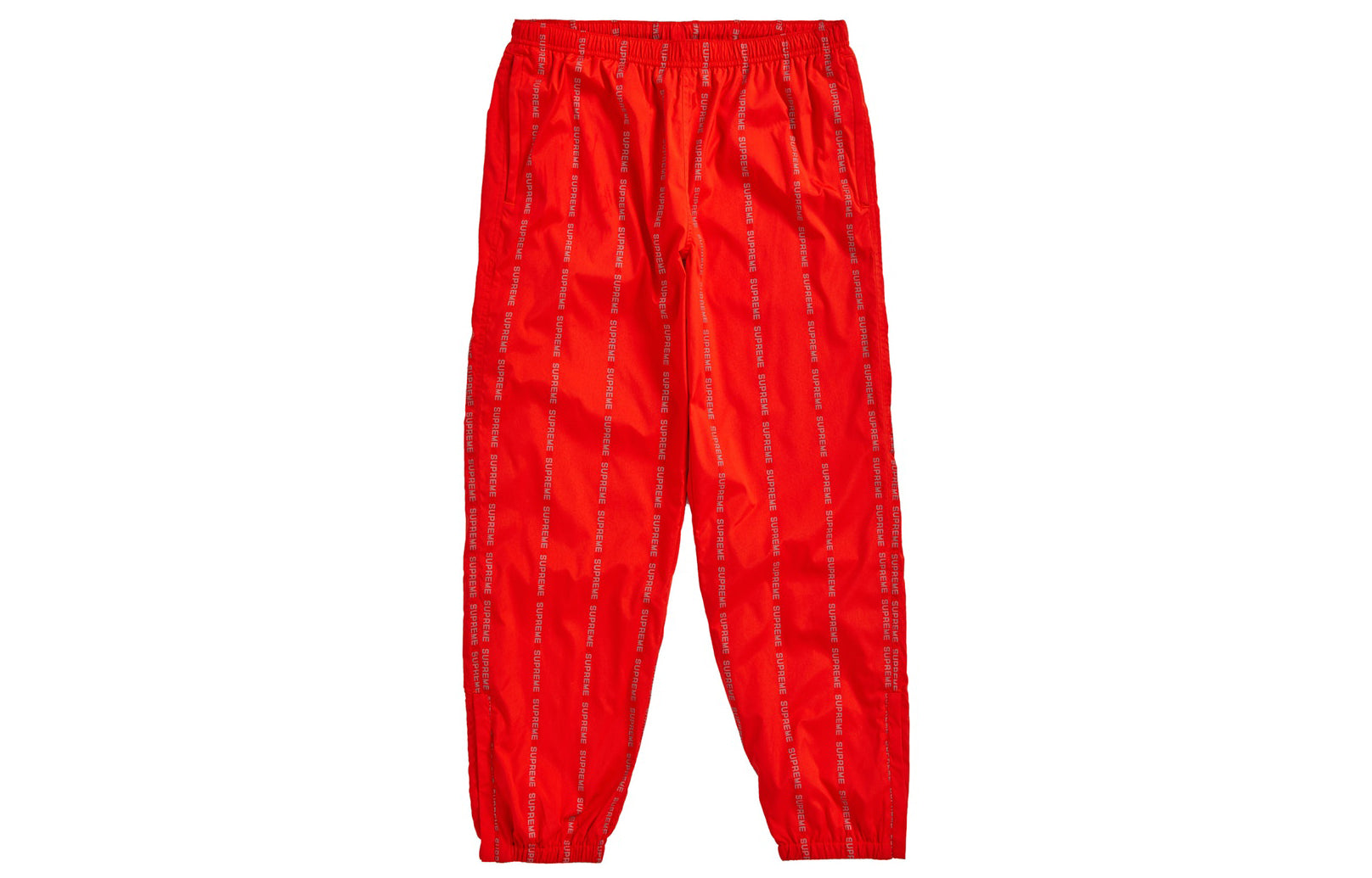 Supreme FW18 Reflective Text Track Pant Orange SUP-FW18-941