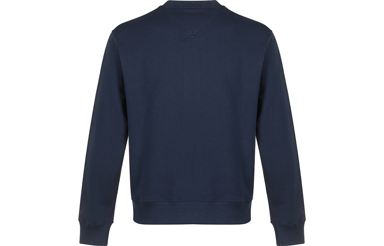 Men's KENZO FW20 Small Tiger Head Long Sleeves Navy Blue FA65SW0034MD-76
