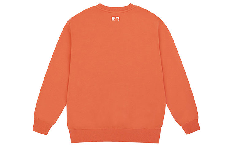 MLB NY/LA Long Sleeves Small Label Embroidered Unisex Orange 31MT04011-10O