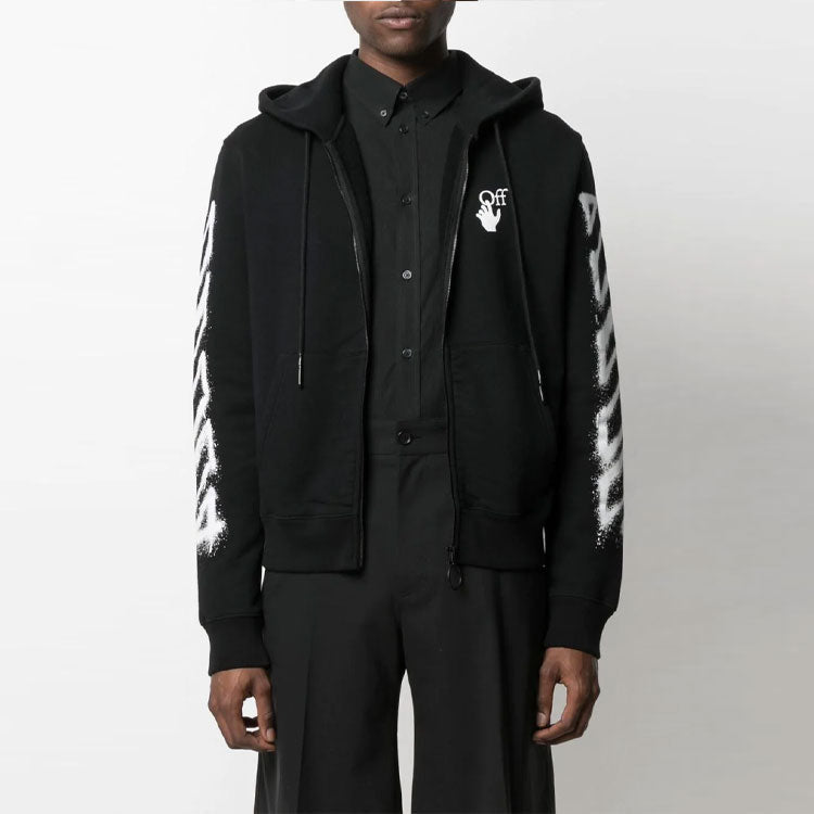 Off-White SS21 Arrows Pattern Loose Fit Black OMBE001S21FLE0021001