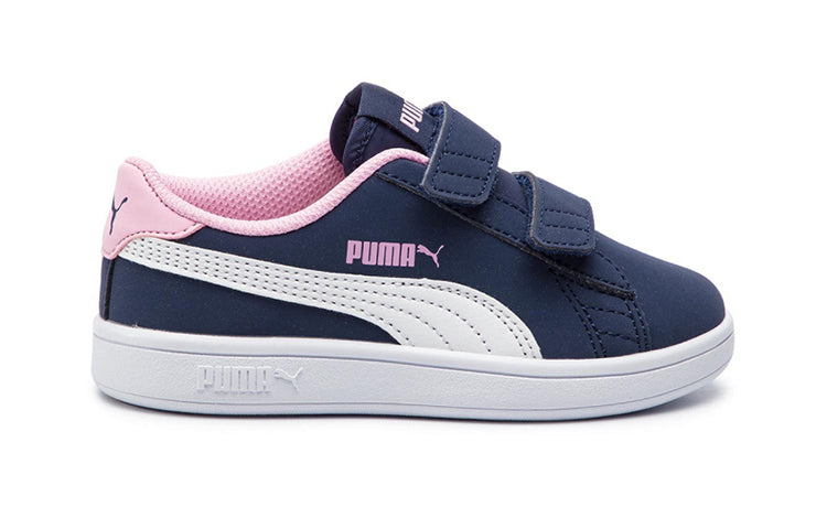 (PS) PUMA Smash V2 Buck V Ps Leisure Sneakers Navy- Blue 365183-09