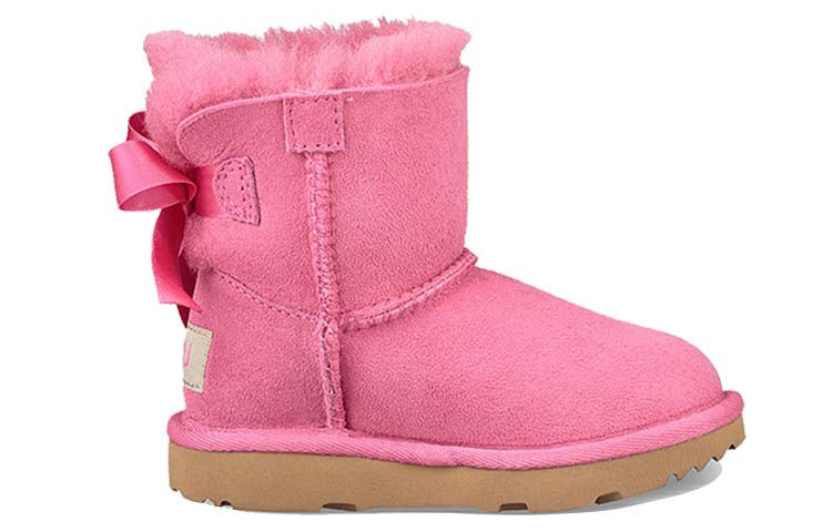 UGG Mini Bailey Bow II Snow Boots Big Boys Pink 1017397K-PAZ