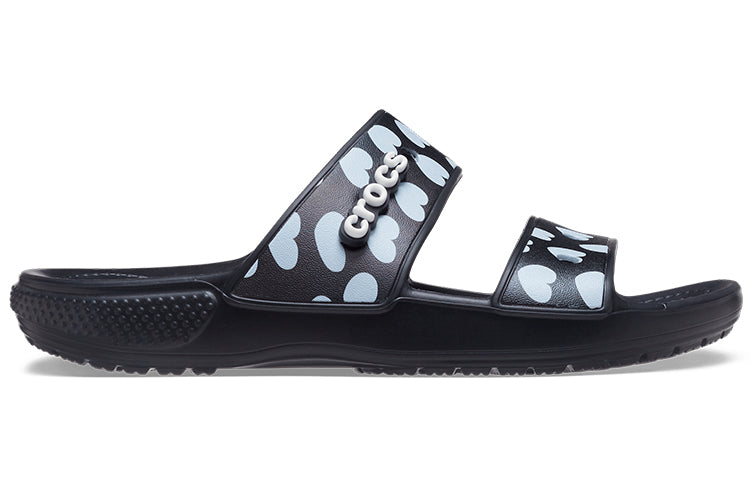 Crocs Classic Casual Fashion Unisex Black Blue Slippers 207680-066