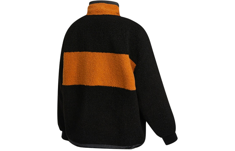 (WMNS) Vans Colorblock Stand Collar Casual Jacket Black VN0A5F6MBLK