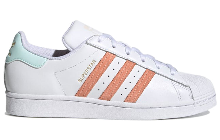 (WMNS) adidas Originals Superstar 'White Pink Blue' H03907