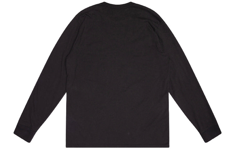 Men's Levis Round Neck Solid Color Long Sleeves Black T-Shirt 29495-0018